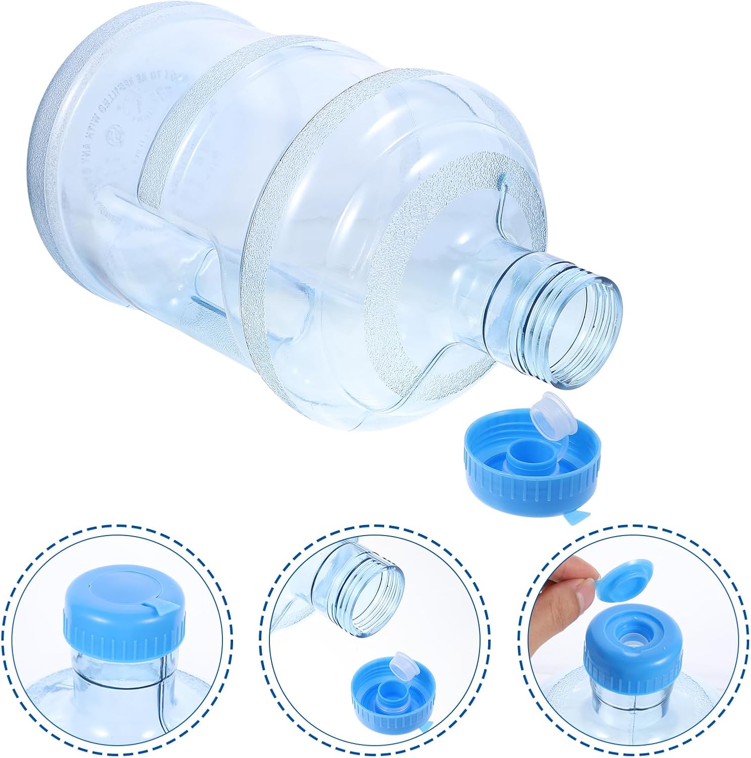 1.32 gallon water bottle,1.32gallon water jug, free 5L water jug, Travel Containers Plastic Beverage Dispenser Stainless Steel Pitcher with Lid Water Jug