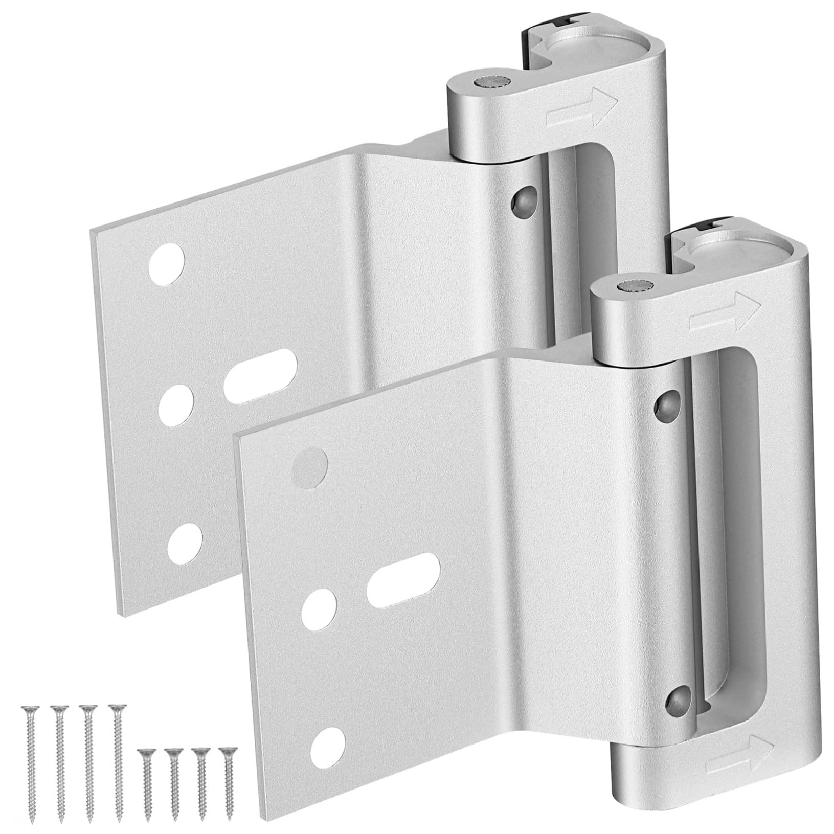 VILLCASE 3 Ensembles Boulon De Porte De Sécurité Verrouillage De La Porte De Renforcement Serrures De Porte Serrure De Porte Interne Alliage D'aluminium 2 Pièces * 3
