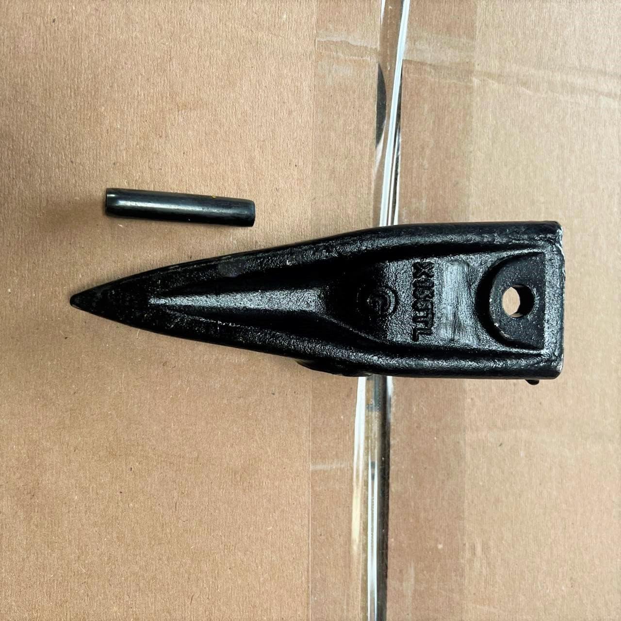 5PK Teeth X156TL FITS Mini Excavator Tiger Bucket Teeth Tooth X156T X156TL w/ Straight Pins P156 PIN (Black Alloy Steel)