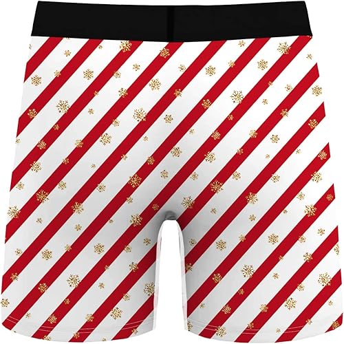 Miniatura 2 de Ainuno Ropa interior de Navidad para hombre, divertidos regalos de broma, novedad divertida, calzoncillos tipo bóxer sin bragueta