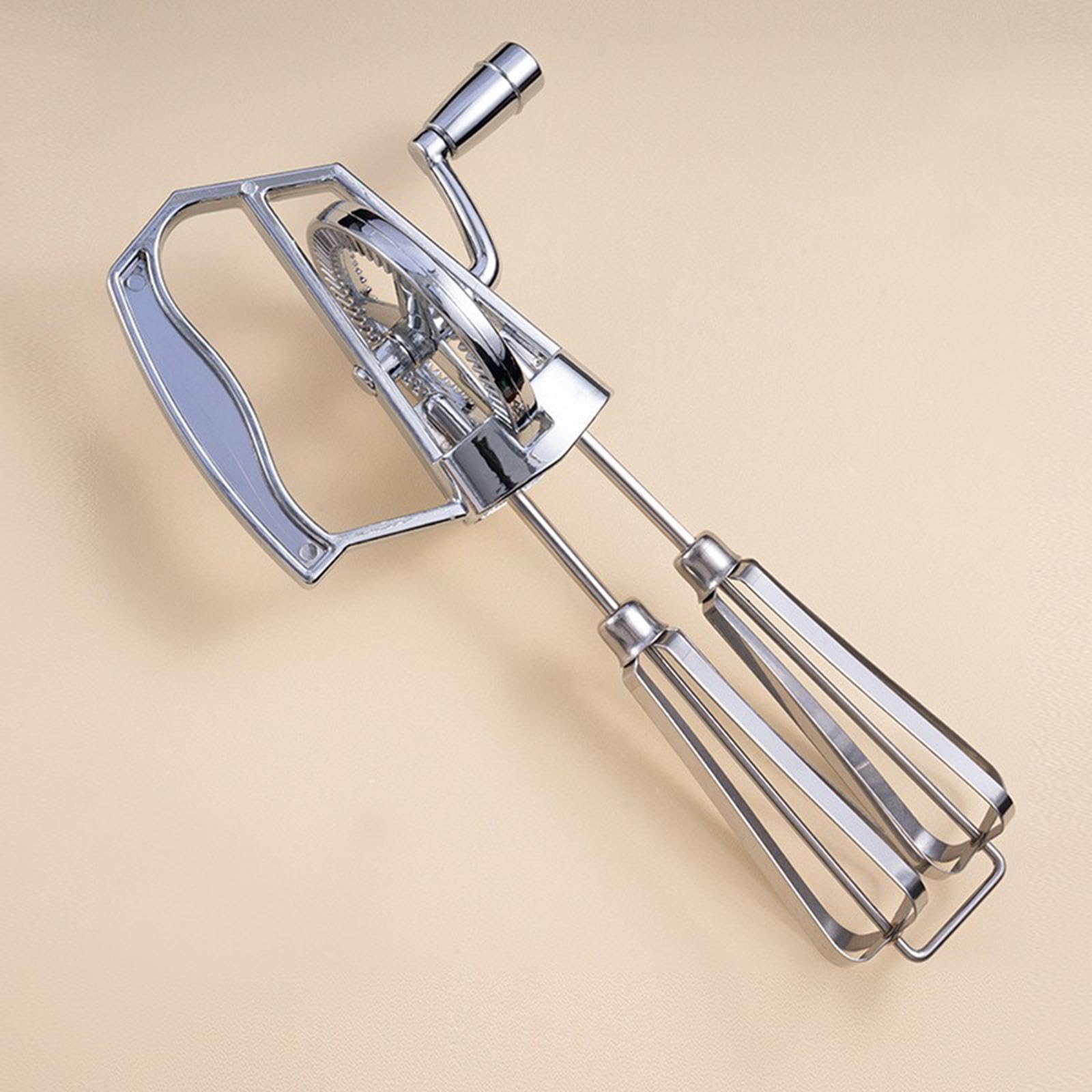 Frusta rotante manuale da 2 pezzi, utensile da cucina retrò per pastella di, classico strumento da forno in acciaio inossidabile, frullatore