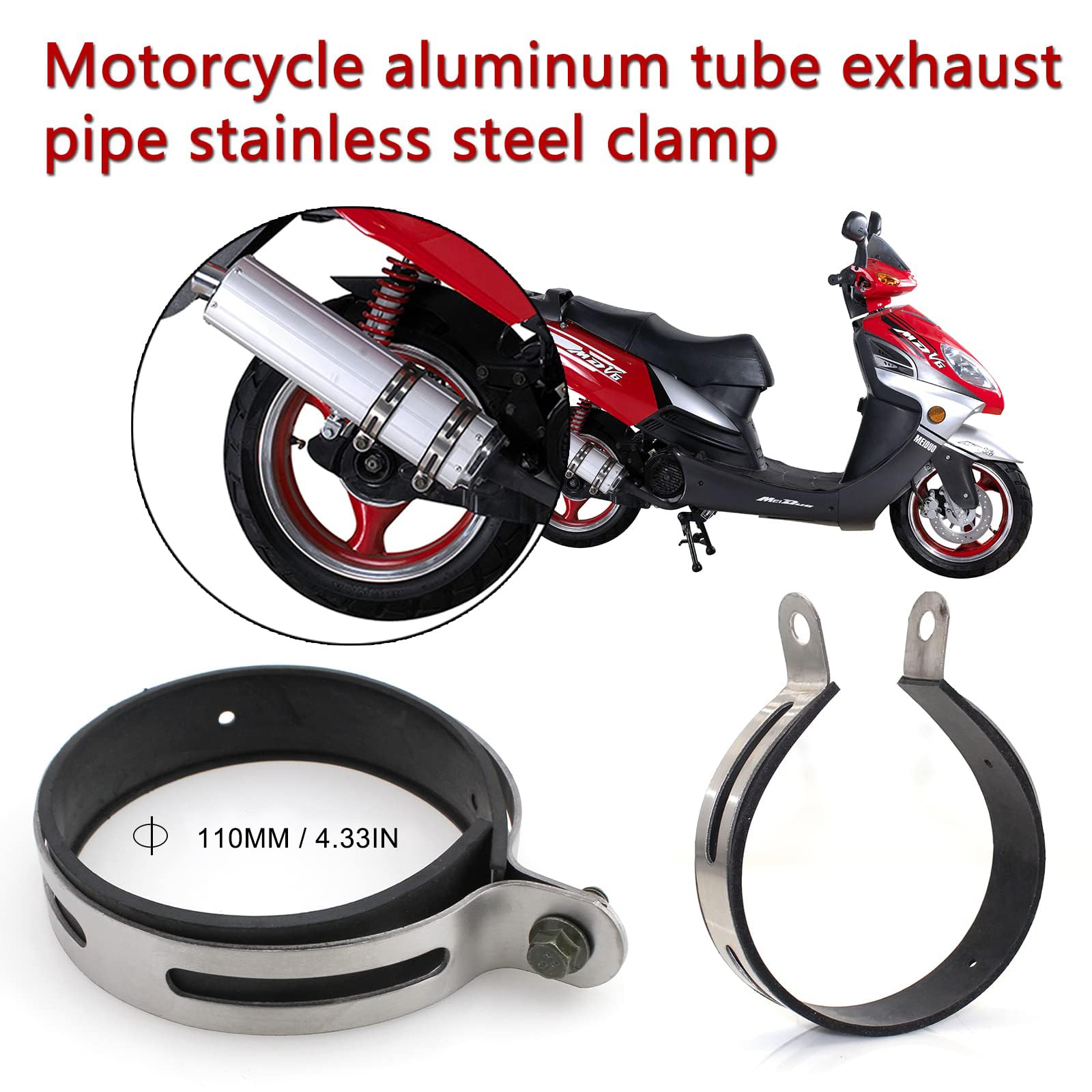 Motorcycle Exhaust Clamps & Brackets – Secure Fit & Easy Install – Customized Choppers