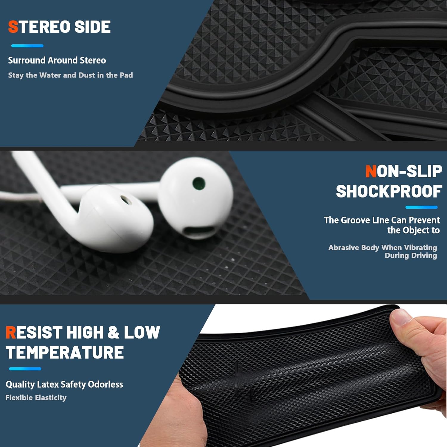 2025 2026 Tucson Door Slot Mats for 2026 Hyundai Tucson Accessories 15PCS/Sets Anti-Slip Interior Mats Cup Holder Inserts Center Console Liner Compatible with 2025 2026 Hyundai Tucson - Image 5