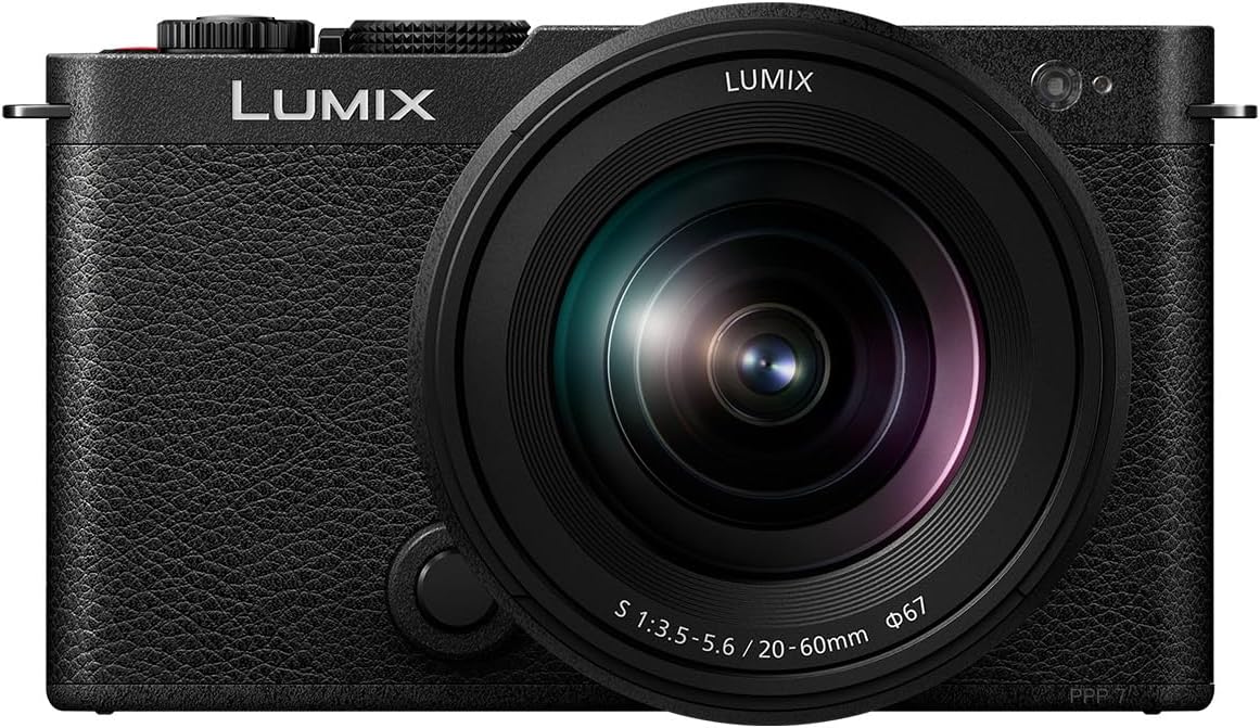 Lumix DC-S9KE-K Full Frame Open Gate Mirrorless Camcorder for Vlogging, 24.2MP, 6K/4K Video, PDAF 779 Points, Image Stabiliz, Free-Angle Screen, 5Ghz WiFi, 20-60mm Lens, Black