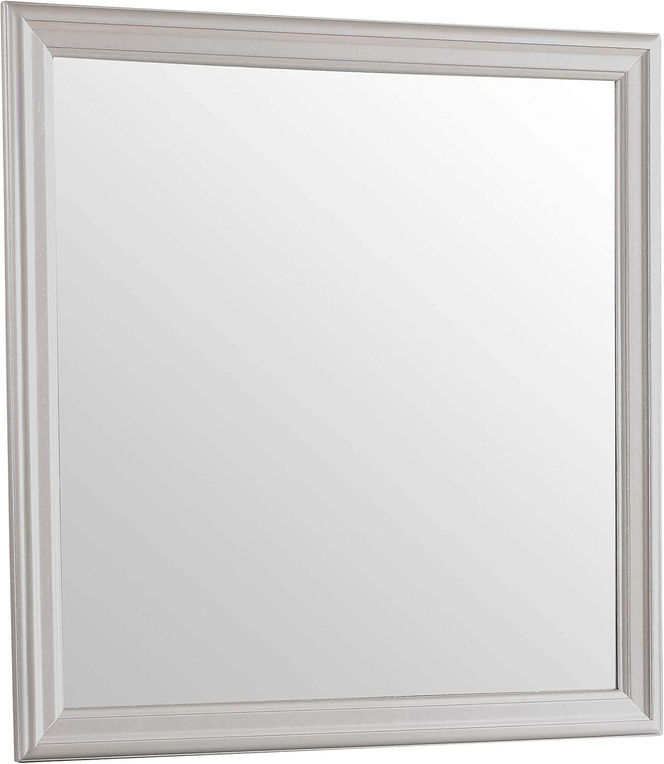 Glory Furniture Bedroom Mirror, Silver Champagne