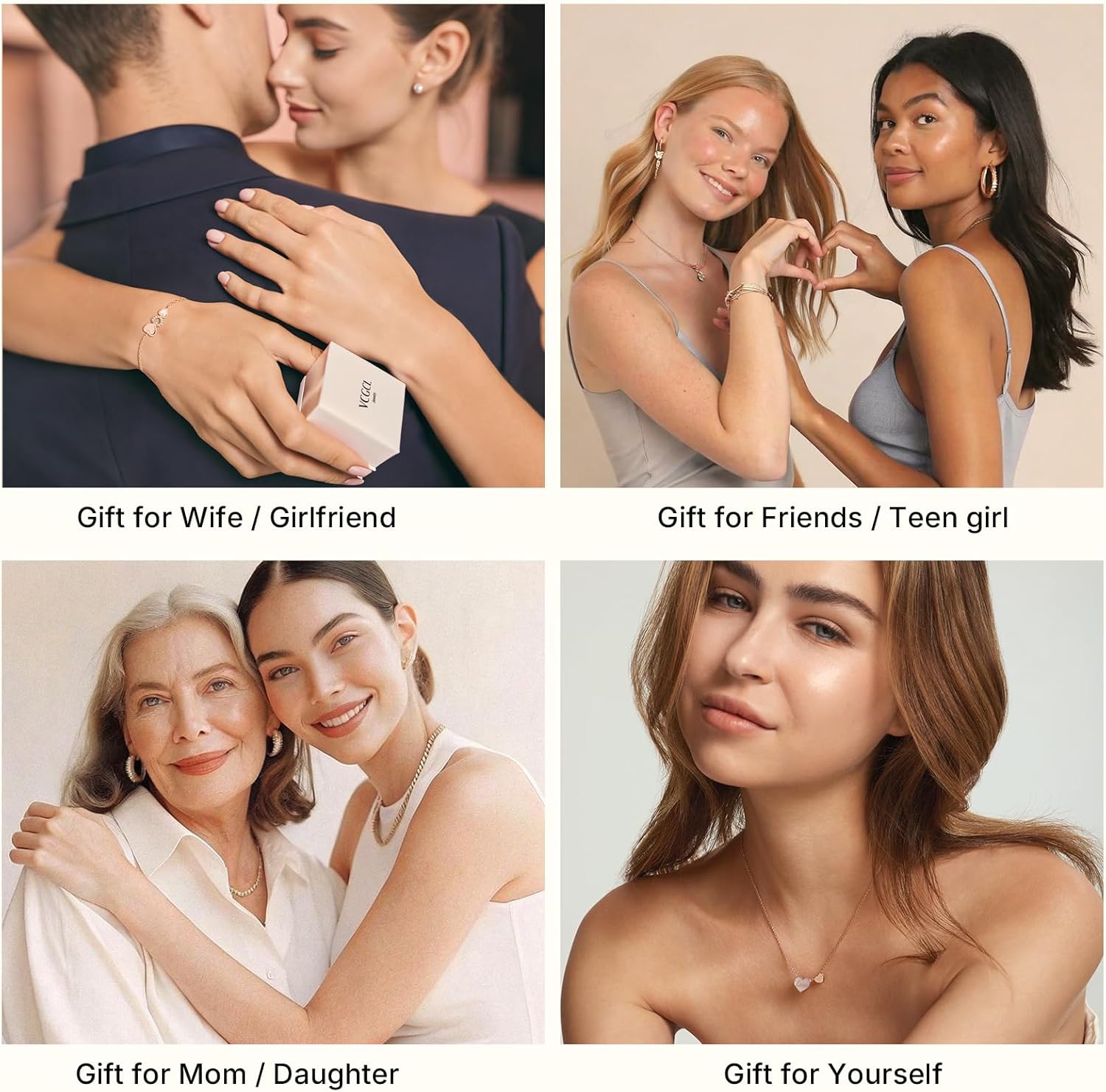 Heart Necklaces for Women,S925 Sterling Silver Necklace,Rose Gold Plated,Wedding Anniversary, Birthday Gifts for Wife, Her,Girlfriend,Mom,Mother,Charm Necklace,Jewelry - Image 6