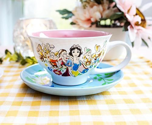 Miniatura 4 de Disney Snow White and the Seven Dwarfs Im Wishing - Taza de té y platillo de cerámica  Juego de fiesta de té para café expreso moca