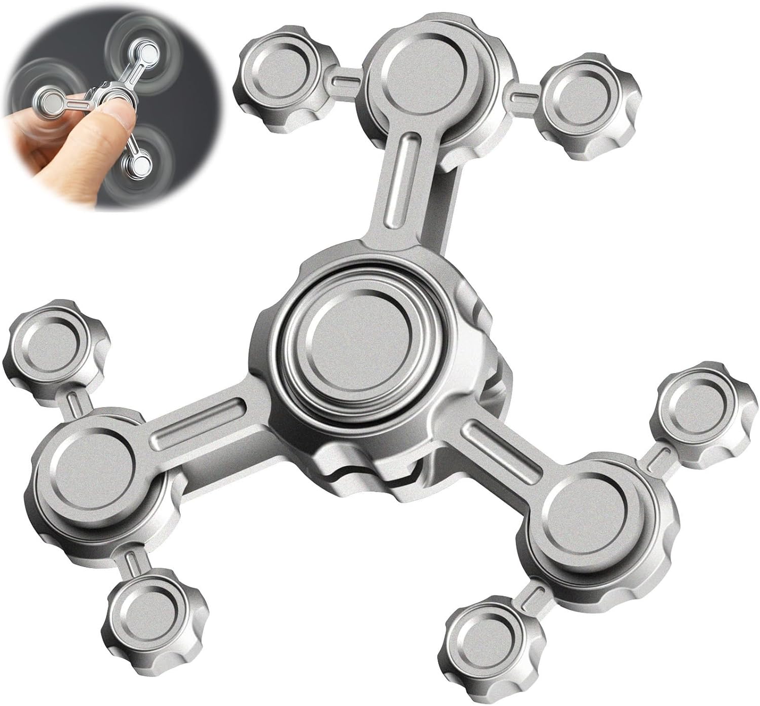 Amazon.com: Dilabnba Infinty Gear Fidget Spinner Toy for Kids Adults ...