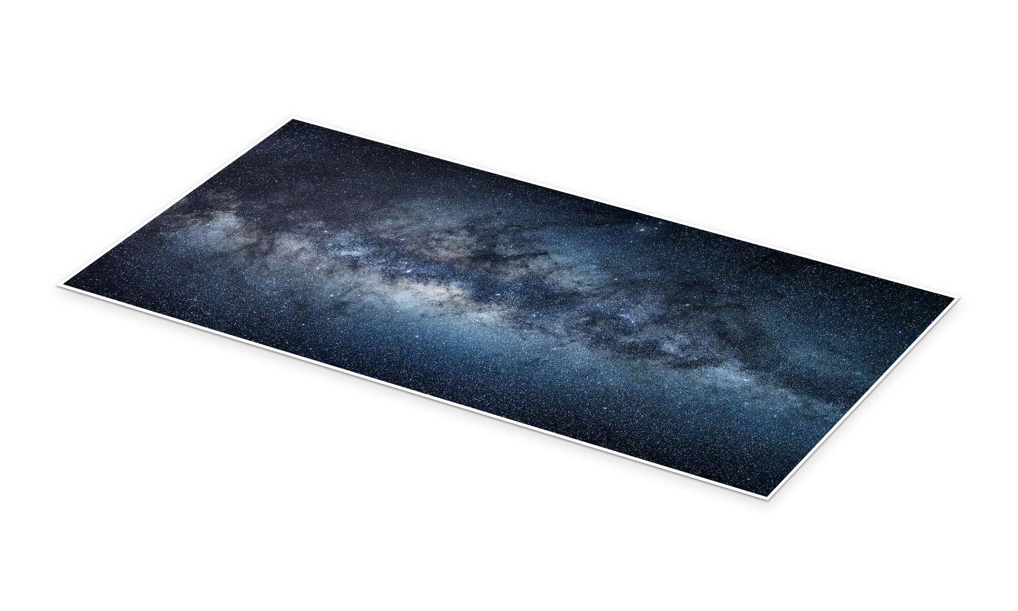 Panorama della Via Lattea Poster | 180 x 90 cm di Jan Christopher Becke Blu Quadri Decorazione per pareti