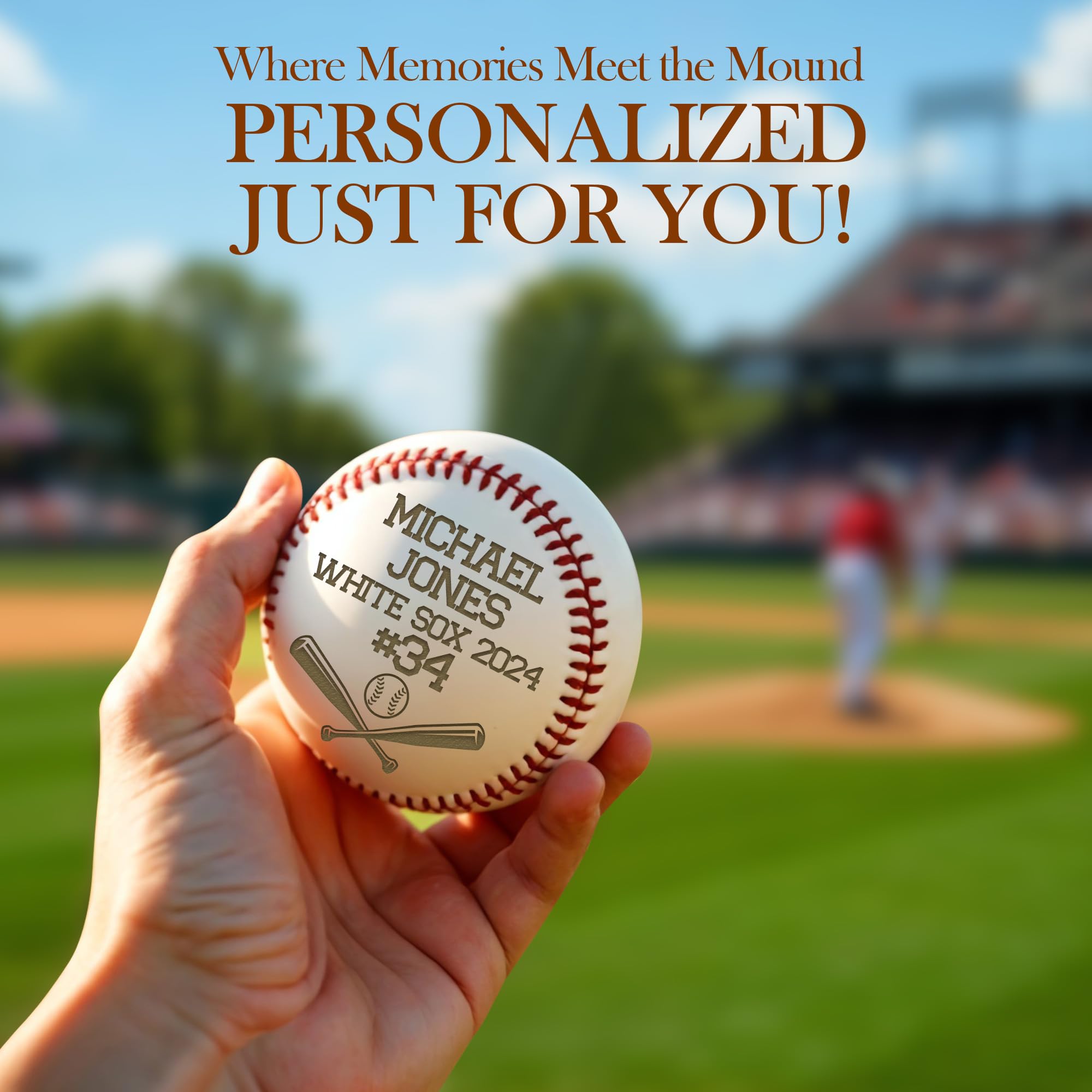 Personalized Baseball Ball with Custom Name, Engraved Ball, Personalized Baseball Gifts for Team, Coach, Player, Senior, Custom Name Award Trophy, Engraved Gift Thank You Coach