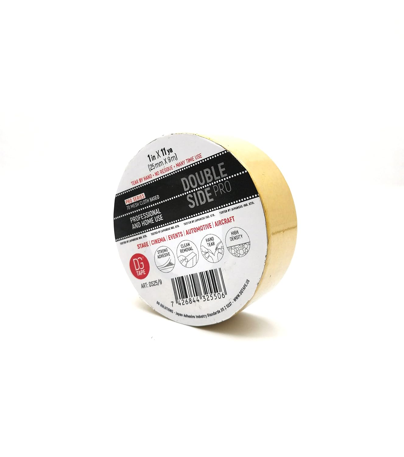 Set of 3 pcs = 2 in X 11ya Double Sided Handy roll Heavy Duty Rug Tape. Industrial Grade (DS50/9, 2in X 11ya)