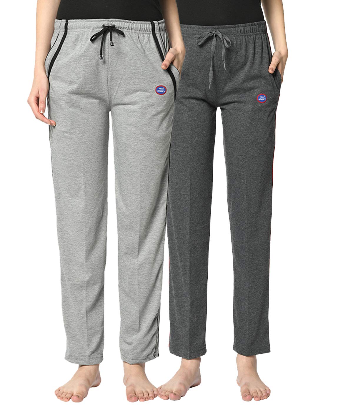 Women Cotton Blended Regular Fit Track Pants(Pack of 2)-D1__Ant__D10__MLG__02-P-image-26