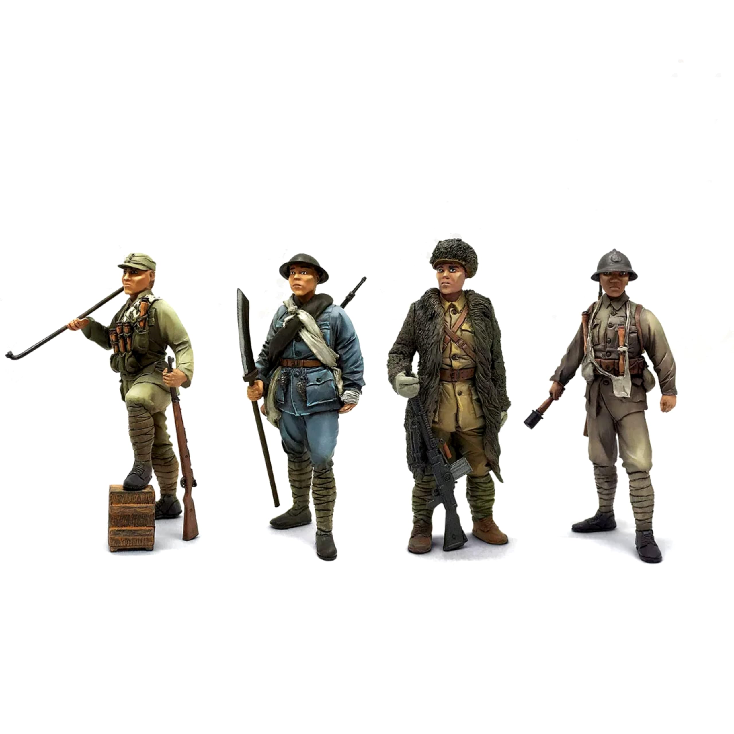 Bhowsa 1/35 Kit di modellismo in resina di un soldato cinese della Seconda Guerra Mondiale non dipinto e non assemblato (4 persone) //f6GT4s2
