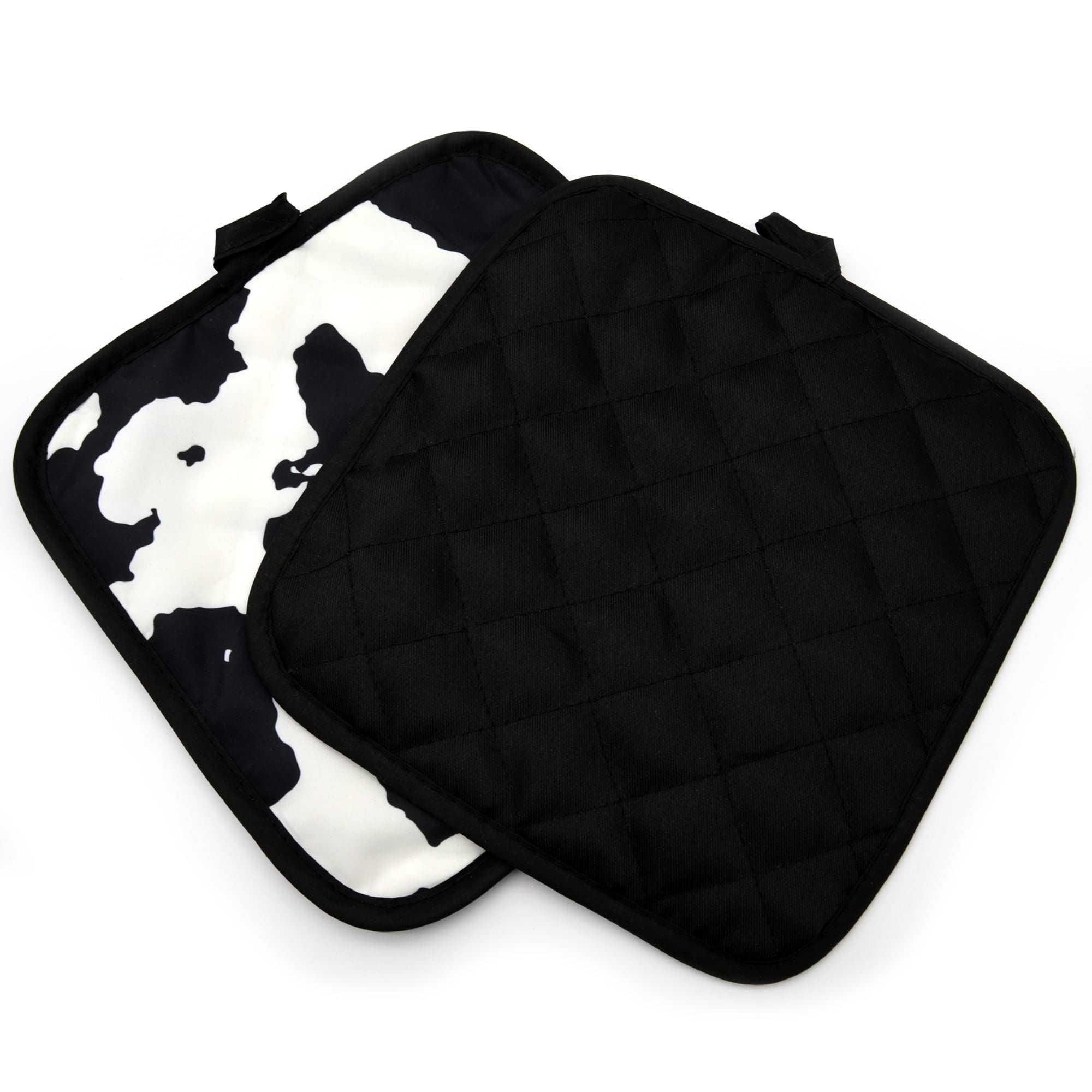 Cow Print Extra Large Pot Holders 2 Pack, Potholders and Hot Pads for Cow Print Kitchen Sets for Home, Cute Kitchen Set