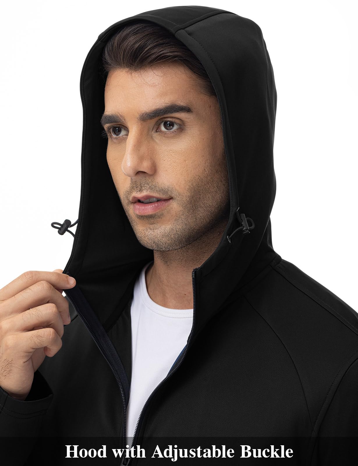 TBMPOY Tuta da uomo con cappuccio, set da 2 pezzi, per jogging, allenamento, palestra, riscaldamento con cappuccio