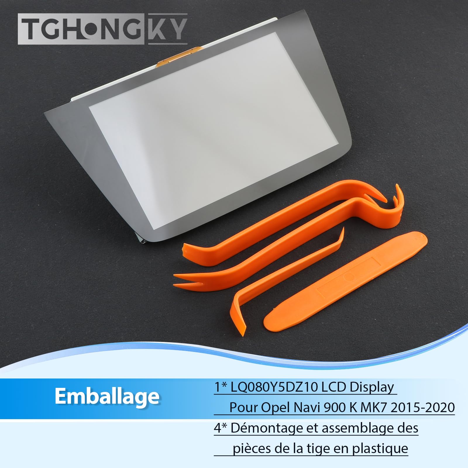LQ080Y5DZ10 Écran pour Opel Astra K MK7 2015-2020 Écran LCD pour Navi 900 Écran Tactile LCD avec Outils XX