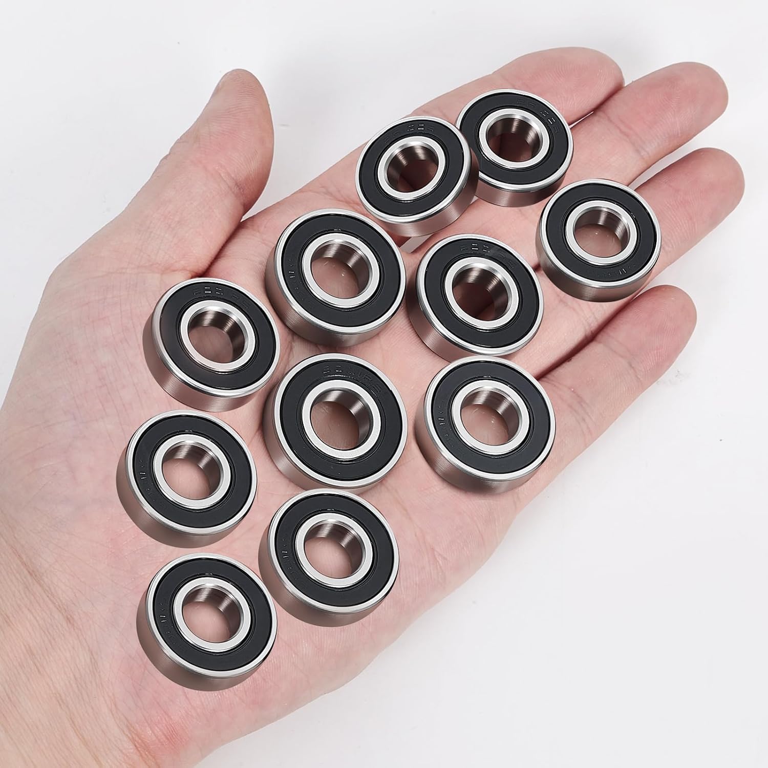 10 pcs 6007-2RS Bearing - Lubricated Chrome Steel Sealed Ball Bearing - 35x62x14mm Bearings with Rubber Seal & High RPM Support for Machine Tools,Wheels,ousehold Appliances,Agricultural Equipment