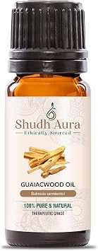 Guaiacwood Essential Oil - Bulnesia Sarmientoi, 100% Pure, Natural & Undiluted Oil for Aromatherapy, Diffuser & DIY 10ML
