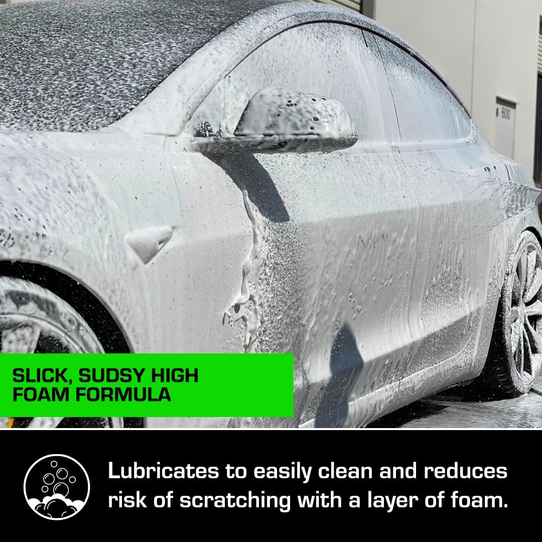Ceramic Car Shampoo - Slick Car Wash Soap for Ceramic Coatings - pH-Balanced Car Wash Shampoo - Adds Hydrophobic Protection | Enhances Coatings, Waxes or Sealants | Incredible Shine - Image 5