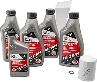 Full Synthetic Oil Change Kit Compatible With Honda Accord, Civic, CR-V, Odyssey, Pilot – Includes 4.5 Quarts SAE 5W-20 Oil, 1 Filter, 1 Crush Washer, 1 Funnel