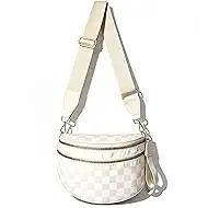 Fozehlad Lightweight Nylon Bum Bag for Women, Waterproof Crossbody Belt Bag with Adjustable Strap, Trendy Fanny Pack for Travel