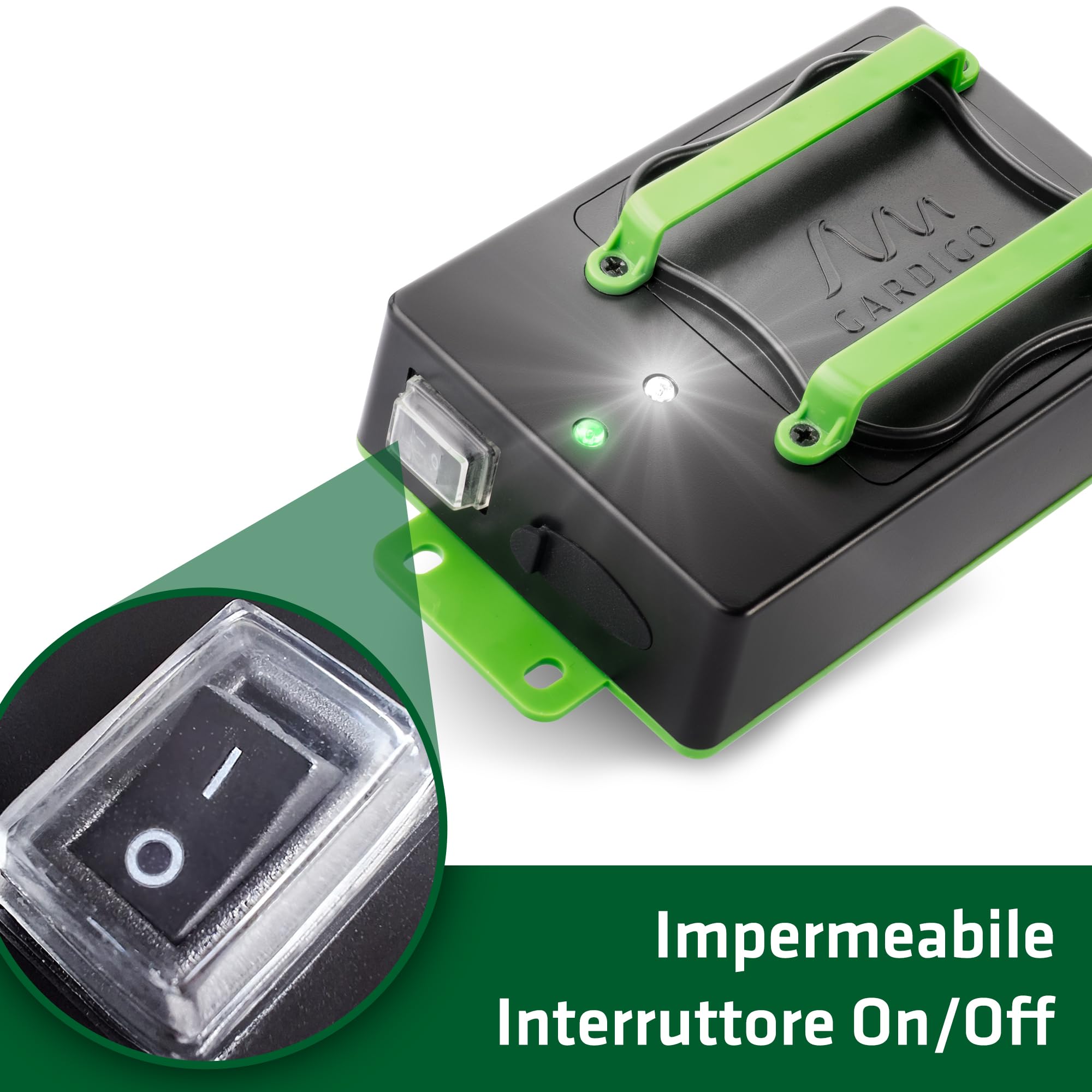 Gardigo® Dispositivo Anti Martore a Batterie | Repellente Antiroditori per Auto, Casa | Facile Sostituzione Batterie | Ultrasuoni per Allontanare Roditori Vano Motore, Soffitta | Repellente Topi Auto
