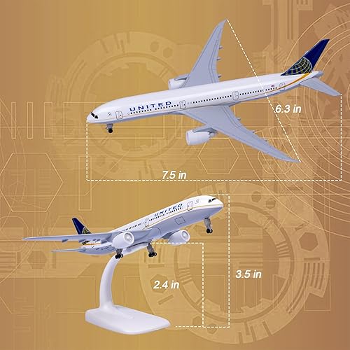 Miniatura 5 de Avión 1300 Escala B787 Modelo Avión Metal Aleación para Regalo y Decoración