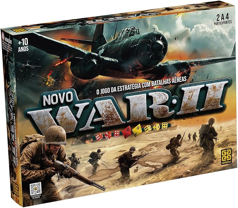 War II, Jogo de Tabuleiro, 2 a 4 Jogadores, a partir de 10 anos