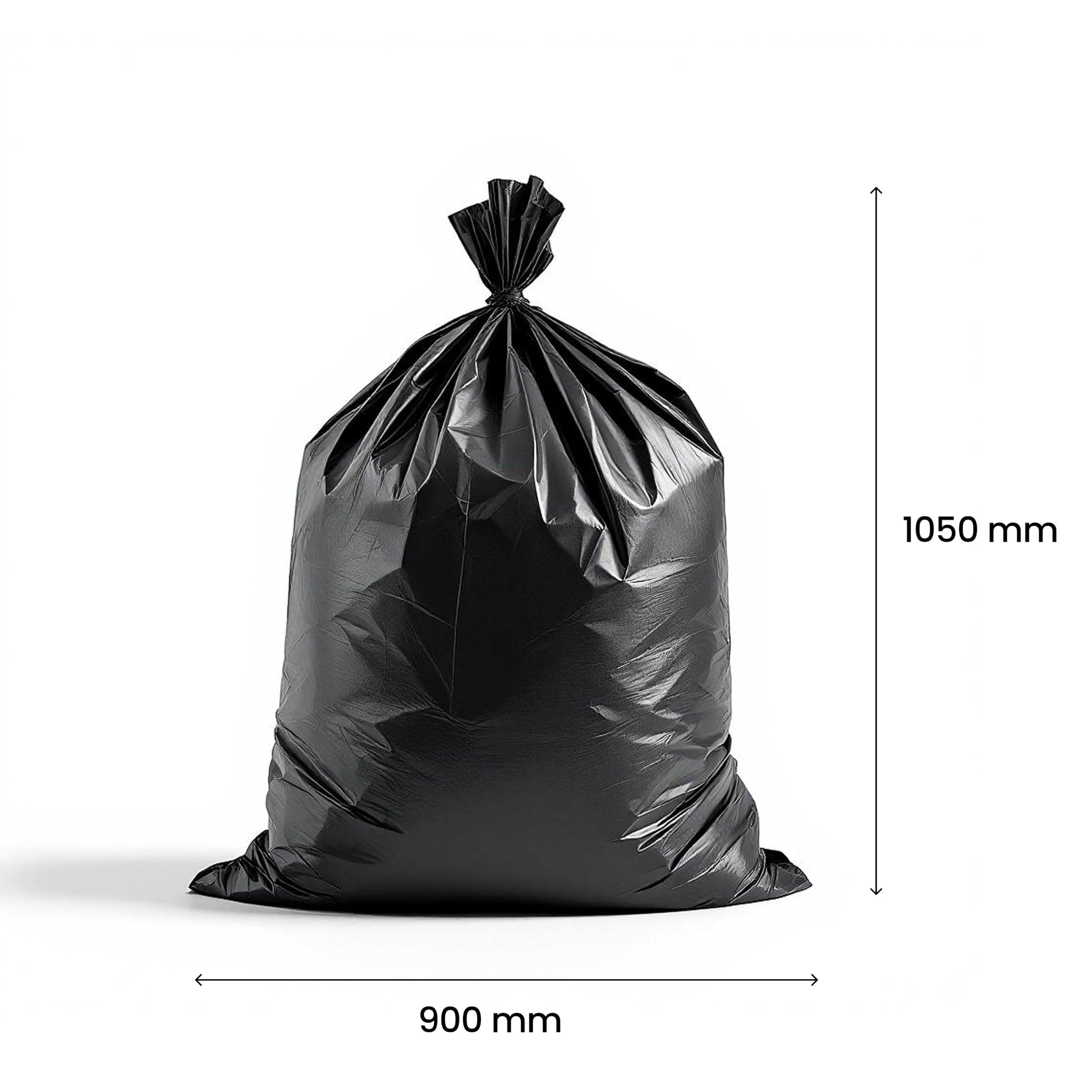 100 Sacs Poubelle 160 Litres Grande Capacité - Déchets Légers, Volumineux – Résistants, Épaisseur 45 Microns - Idéal Particulier Ou Professionnel Pour Maison, Bureau, Jardin, Hôtel, Restaurant