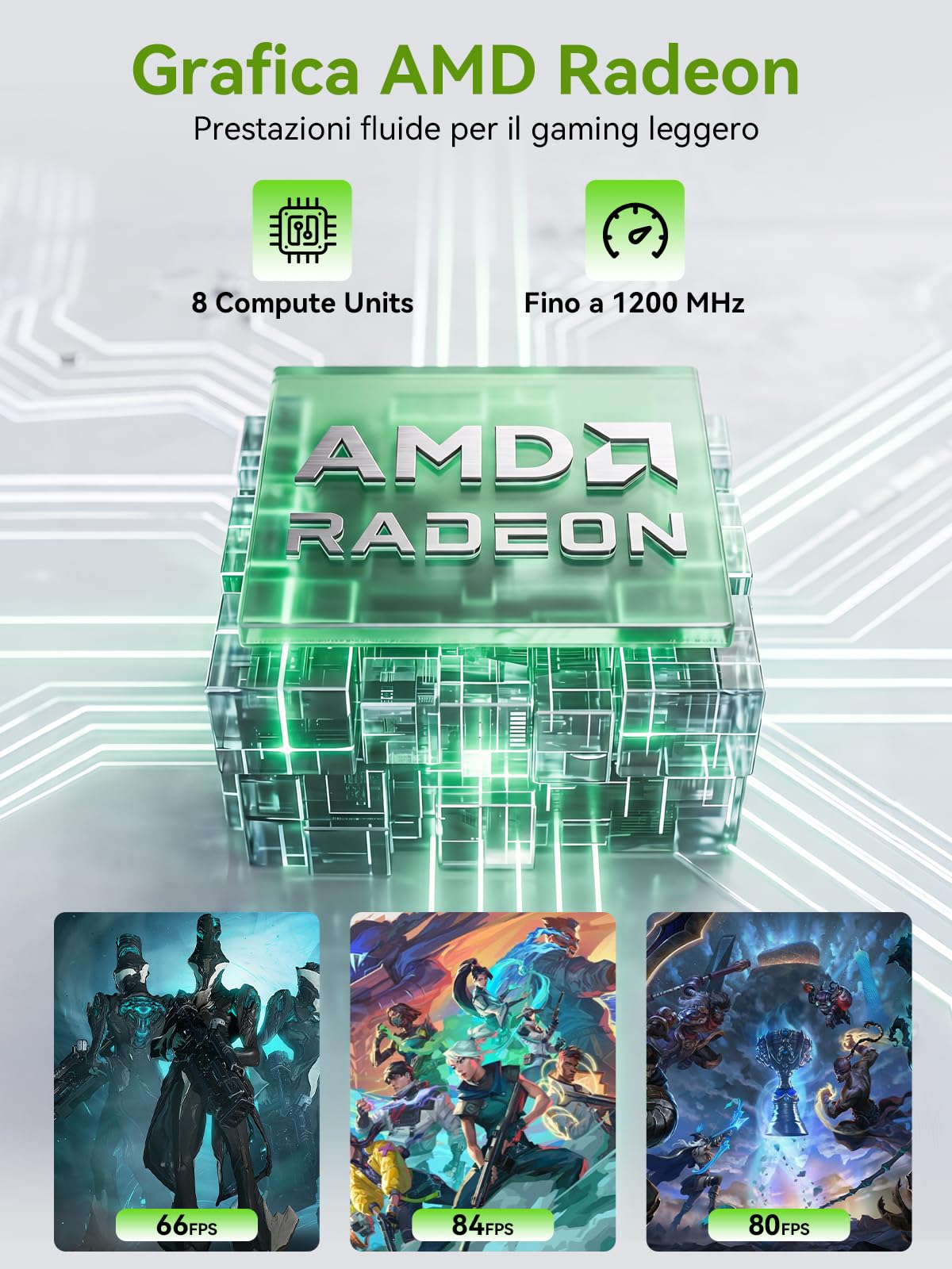 GMKtec Mini PC, G11 AMD Ryzen Embedded R2514 (supera 4300U/N150), mini computer 16 GB di RAM DDR4, SSD PCIe M.2 512 GB, doppia NIC 2,5 GbE, USB-C, HDMI, triplo schermo
