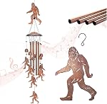 TIGGSY Bigfoot Wind Chimes Outdoor Big Foot Sasquatch Gifts for Men/Women/Dad/Birthday Gift Memorial Gift Metal WindChimes for Outside/Indoors, Home, Lawn, Porch, Patio, Garden Decor, Yard Decoration