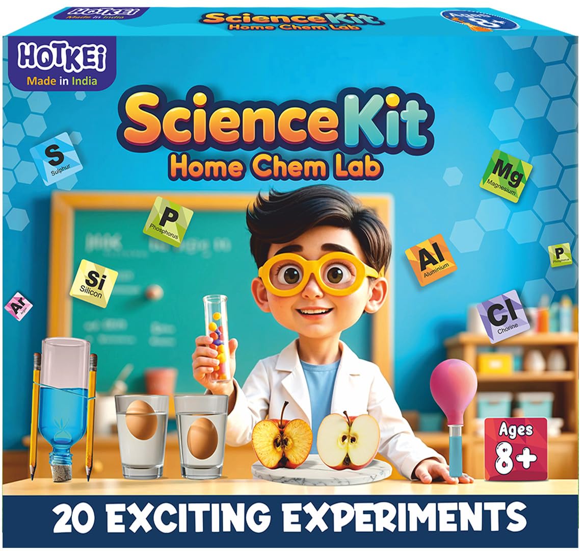 HOTKEI Educational Chemistry Science Experiment Kit Games Gift Toys for Kids Boy Girl Aged 8 10 12 Year STEM Scientific Lab Kit Project Toy Birthday Gifts for Boys Girls Home Chem Lab Toy Science Kit-image-17