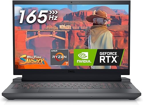 Dell Laptop para juegos G15 5535 - Pantalla FHD de 15.6 pulgadas (1920x1080) 165Hz 3ms, procesador AMD Ryzen 7-7840HS, 16 GB DDR5 RAM, 512 GB SSD,