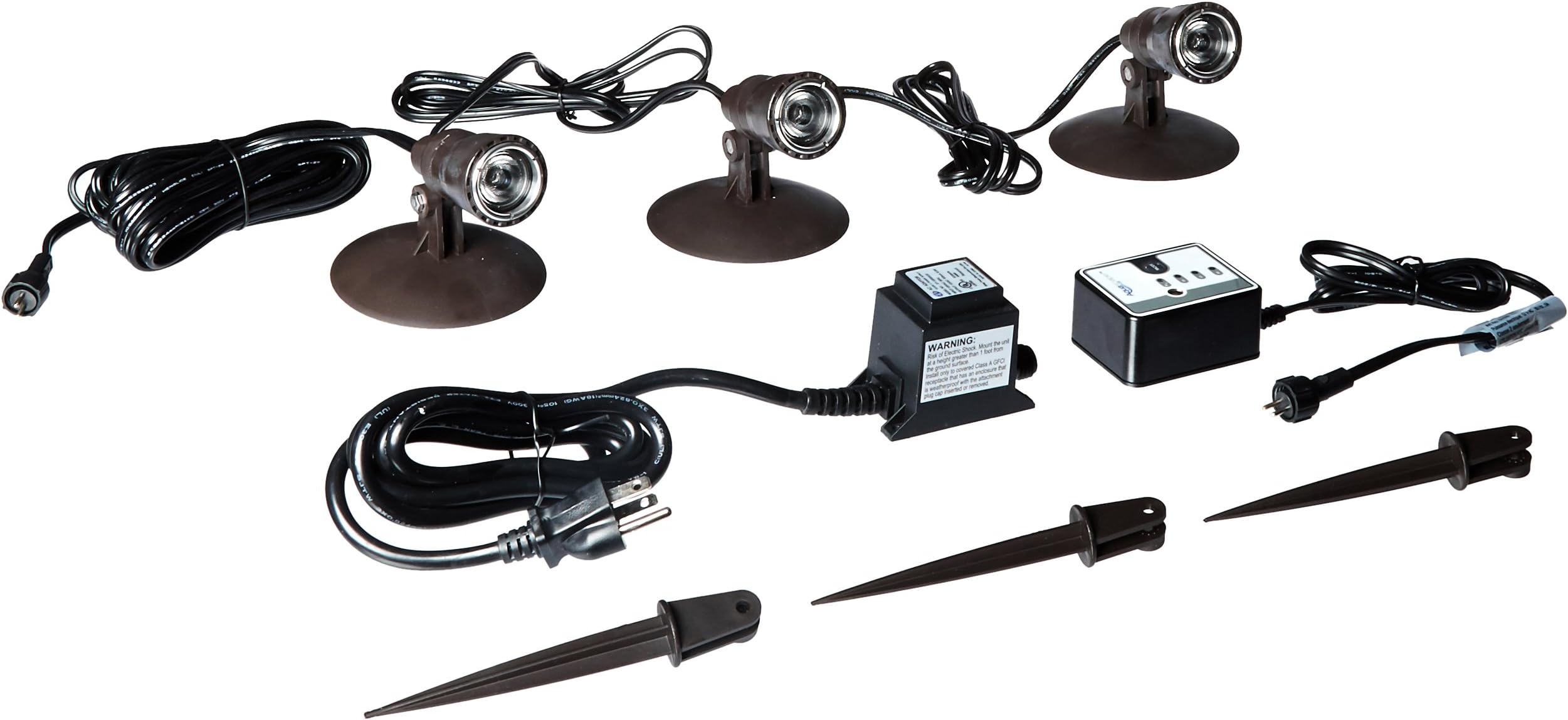 Aquascape LED Pond Landscape Garden Spotlight Kit Three (3) Pack | 1 Watt | 12 Volt | 5 Year Limited Warranty