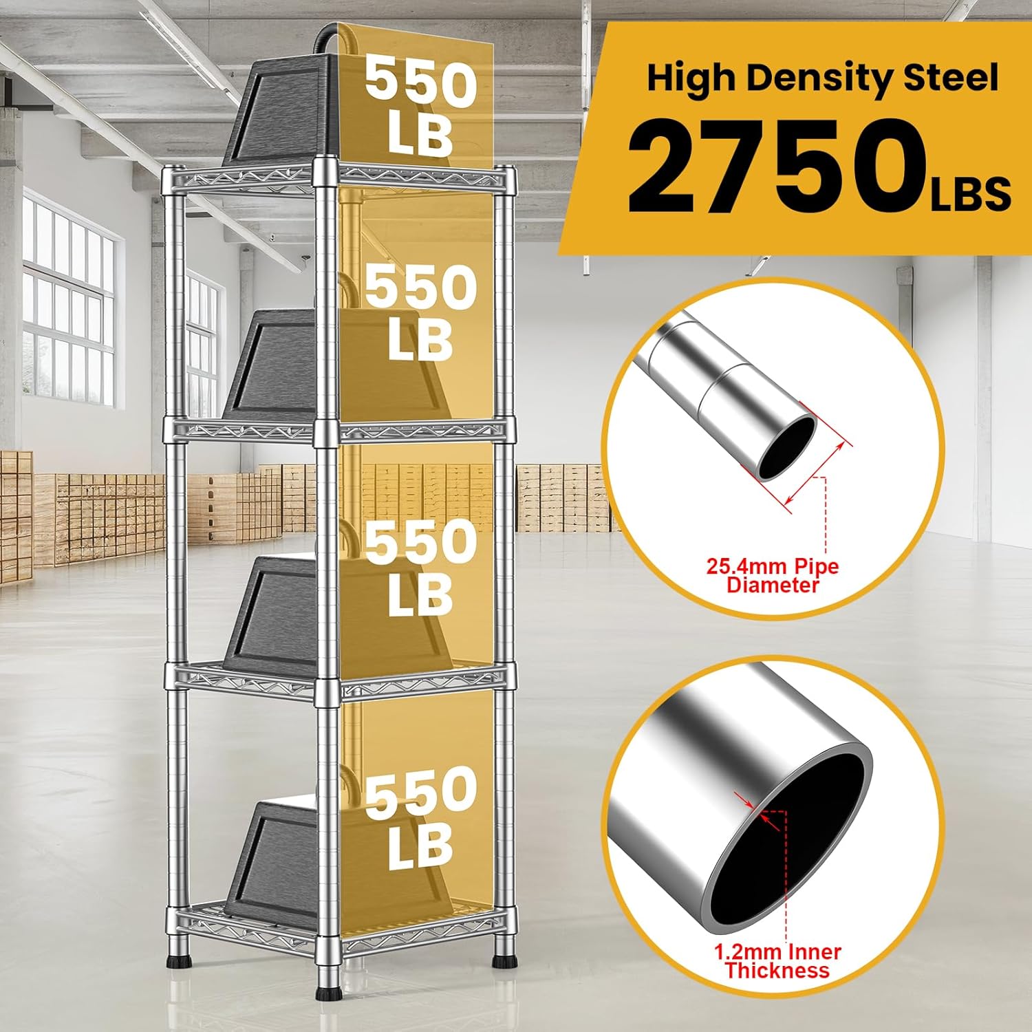 14" Metal Wire Shelving Unit Storage Shelves 4 Tier Adjustable Shelf Sturdy Steel Rack Standing Units Organizers organize for Laundry Bathroom Kitchen Closet Basement Garage Pantry Narrow Mesh Utility