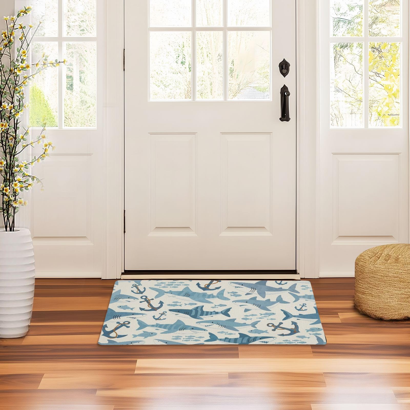 Tapis de sol intérieur absorbant pour escaliers et balcon paillasson antidérapant