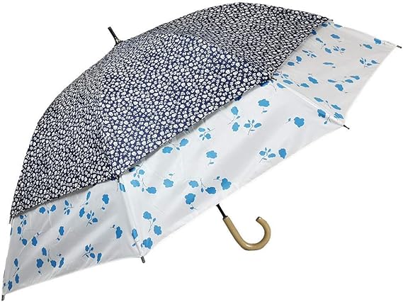 Amazon 世界初 トランスフォーム傘 裾が大きく広がる傘 風の抜ける傘 日傘 晴雨兼用 レディース リバティ花柄 ネイビー生地 裾オフホワイト 親骨45cm 60cm 長傘 通販 Amazon 世界初 トランスフォーム傘 裾が大きく広がる傘 風の抜ける傘 日傘 晴雨兼用 レディース リバティ花柄 ネイビー生地 裾オフホワイト 親骨45cm 60cm 長傘 通販