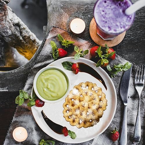 Miniatura 3 de Ismosm Molde para bunuelos con asa, 4.7 pulgadas Roseta Achappam Molde antiadherente Timbal Molde para cocina fácil y divertida para cocinar y