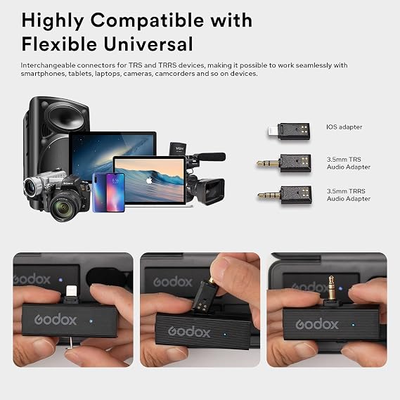 GODOX MoveLink Mini Kit1 Wireless Microphone System Lightning