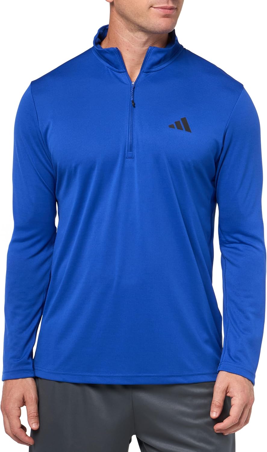 adidas mens Train Essentials Quarter-zip Long Sleeve T-shirt