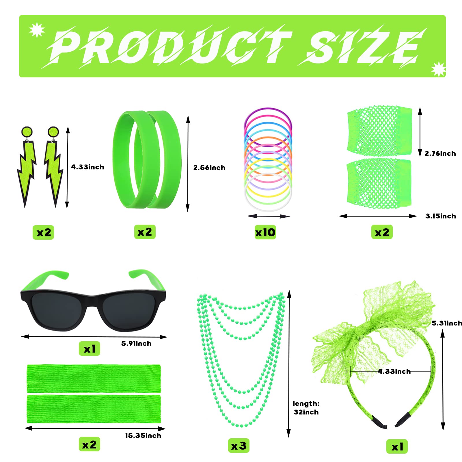 80s Fancy Dress Costumes Accessories - Image 2