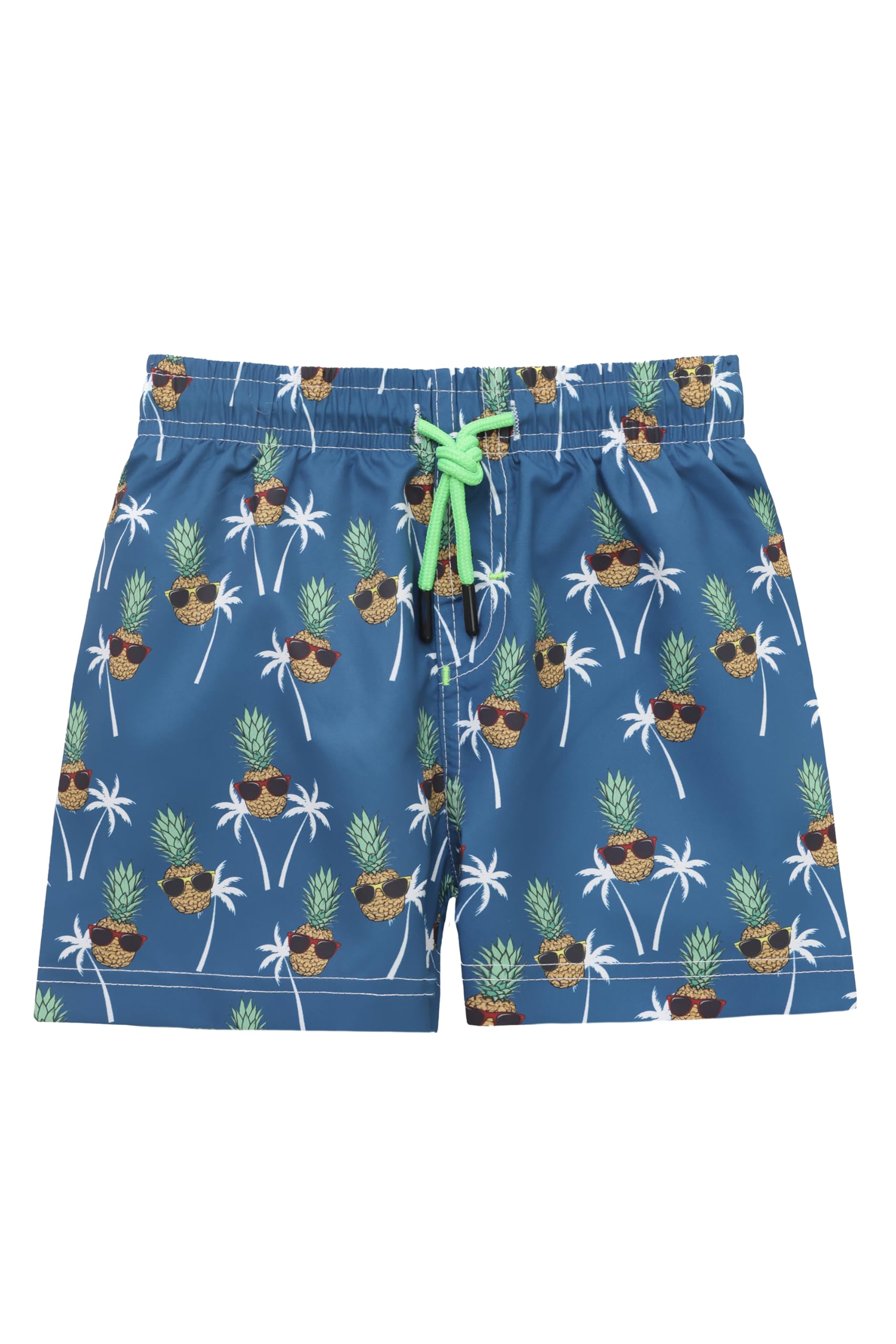 Lilax Boys Swim Trunks Toddler Bathing Suit Kids Swimsuit Boys Swim Shorts (Pineapple, 11 Years)