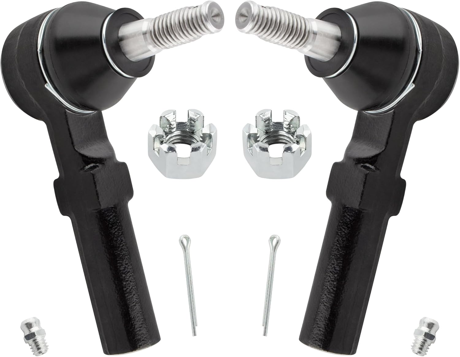 2Pcs Front Outer Tie Rods End Links LH Driver & RH Passenger Fit For Chevrolet Camaro 2010-2015 V8 6.2L V6 3.6L Replace# ES800939