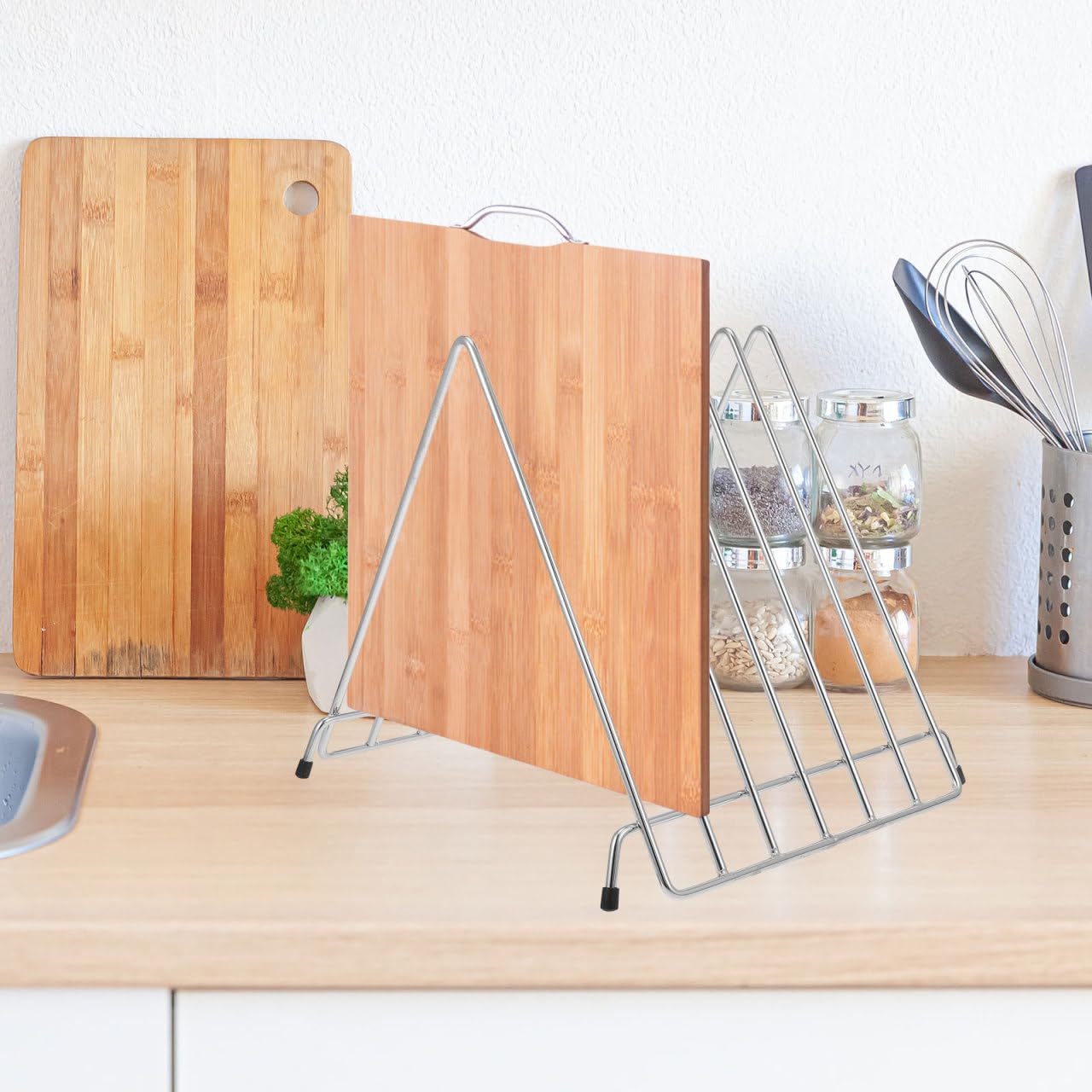 STOBAZA Support Inox Pour Planches À Découper Et Plaques À Pizza