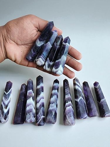 Miniatura 9 de Torre grande de siete chakras, 7 puntos de cristal de chakras, varita de cristal de 7 chakras, punto de cristal, varita, torre de cristal, obelisco