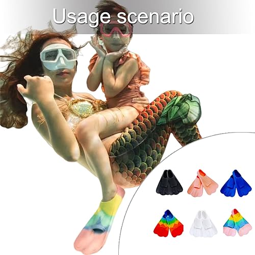 Miniatura 2 de High Elasticity Short Swim Flipper Soft Silicone Fins for Enhanced Stability Flexible Ankle Swimming Gear Silicone Texture