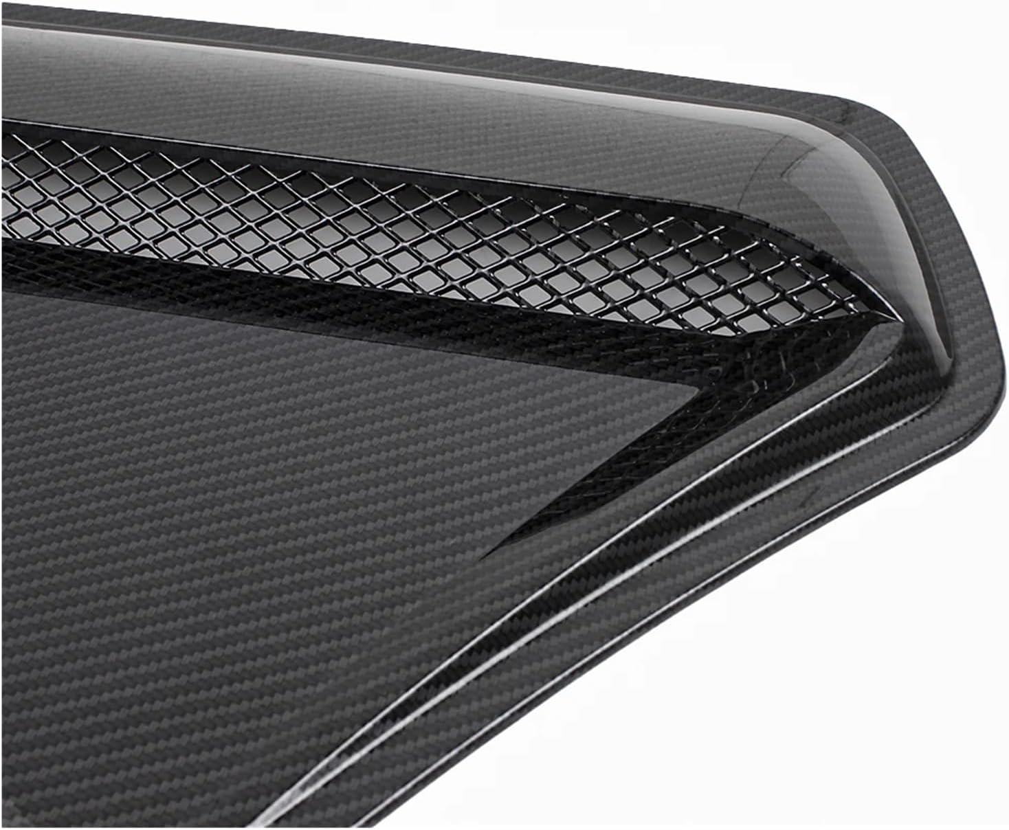 Carbon Fiber Engine Hood Vent Inlet Air Intake Compatible with Cars Without Their Own Hood Vents RS-LKT056(Carbon pattern)