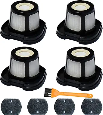 Vacuum Filter Replacement for Bissell 2284W, 2390, 2389, 2390A, Replace Parts for 1614212, 1614203, 1614204,4 Mesh Filters and 4 Foam Filters