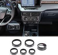 Vista 23 de Aunginsy Cubierta circular para botón de volumen de aire acondicionado de consola central, compatible con Ford Maverick 2022-2024, botón