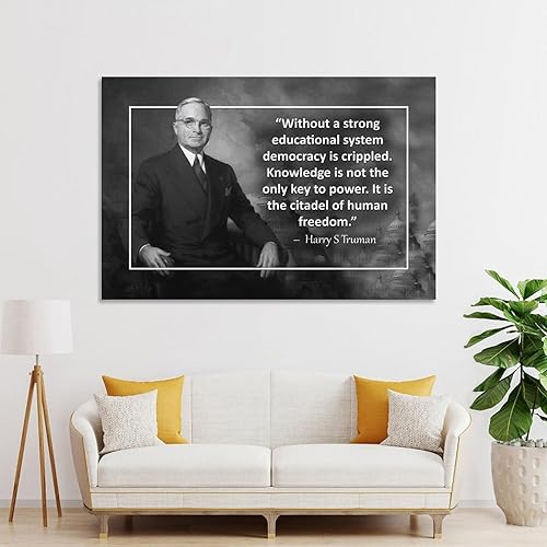 Miniatura 4 de AAHARYA Harry S Truman Poster US President Portrait Inspirational Quotes Canvas Print Art (10) Canvas Painting Wall Art Poster for Bedroom Living
